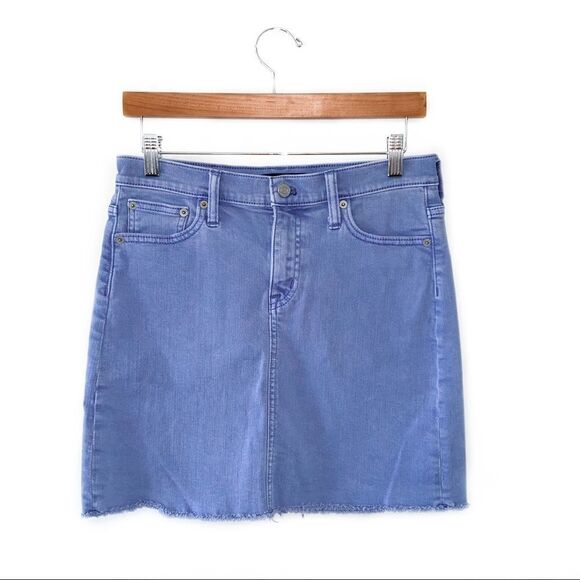 J. Crew Mercantile Light Wash Denim Skirt - Picture 1 of 8